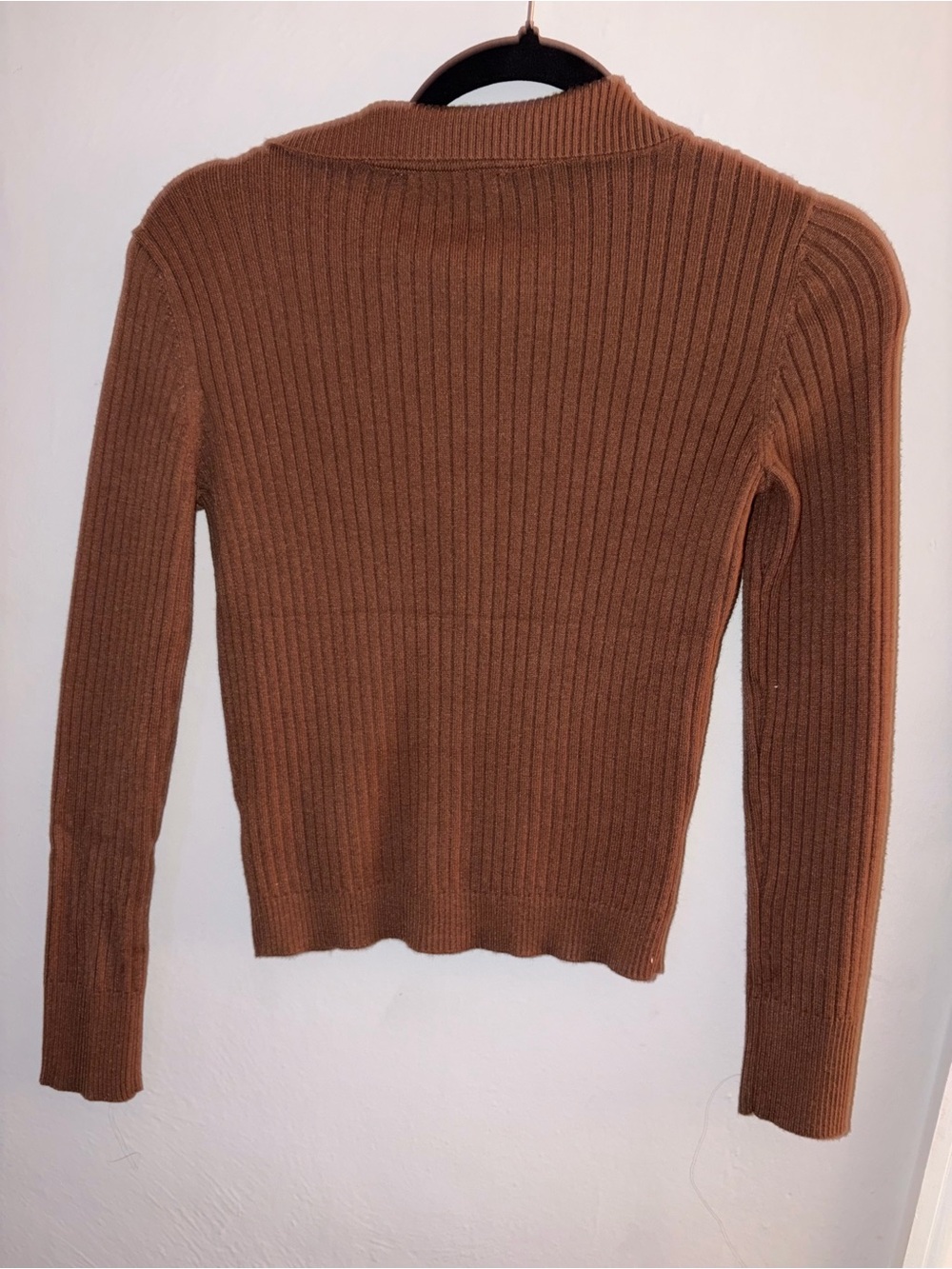 Truth Brown Ribbed Button-Front Cardigan - Picture 3 of 3